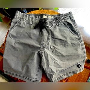 Ezekiel grey micro stripe athletic/swim shorts, size 33